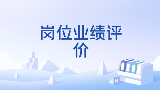 岗位业绩评价
