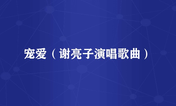 宠爱（谢亮子演唱歌曲）