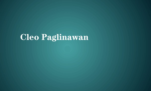 Cleo Paglinawan