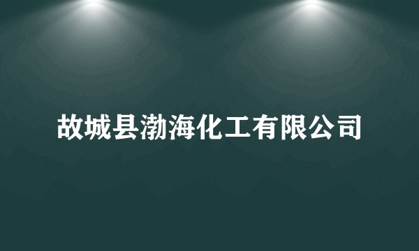 故城县渤海化工有限公司