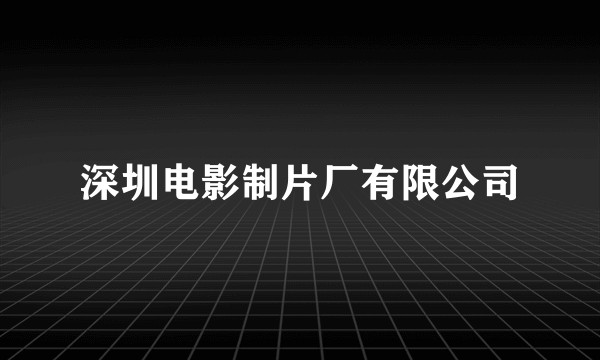 深圳电影制片厂有限公司