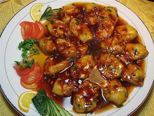 鱼香茄饼