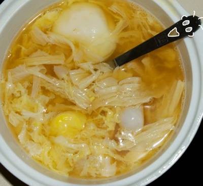 鸡蛋腐竹糖水