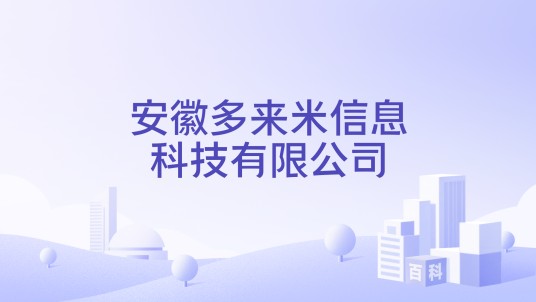 安徽多来米信息科技有限公司
