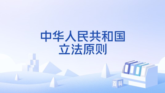 中华人民共和国立法原则