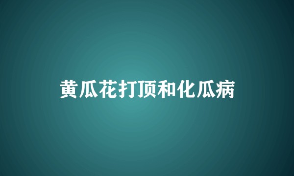 黄瓜花打顶和化瓜病