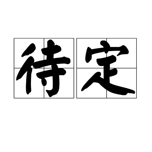 待定（汉语词语）