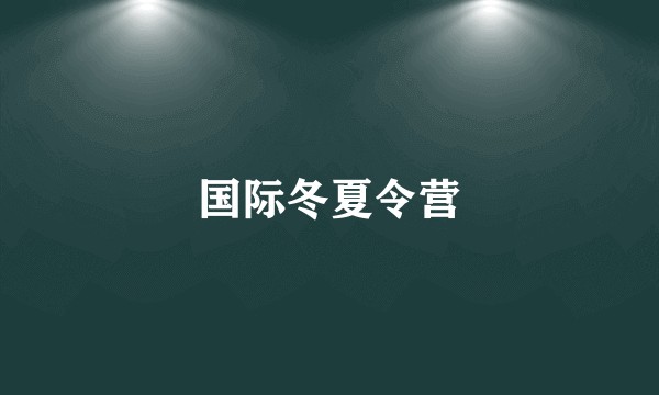 国际冬夏令营