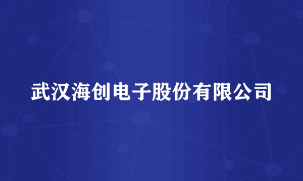 武汉海创电子股份有限公司