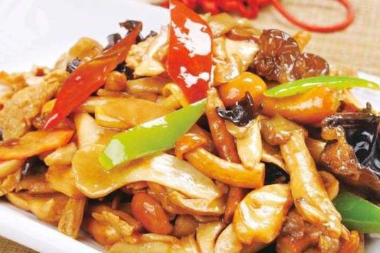 蘑菇肉片