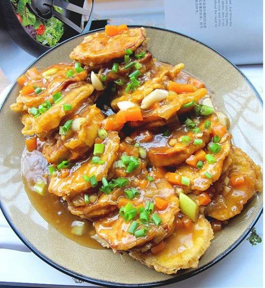 糖醋茄饼