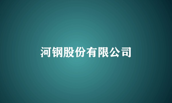 河钢股份有限公司