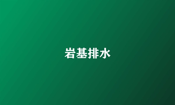 岩基排水