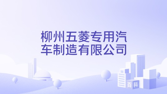 柳州五菱专用汽车制造有限公司