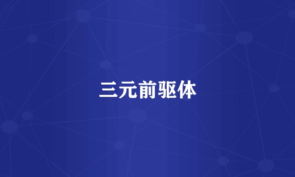 三元前驱体