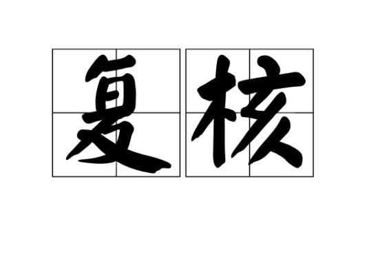 复核（汉语词语）
