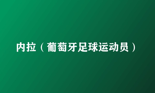 内拉（葡萄牙足球运动员）