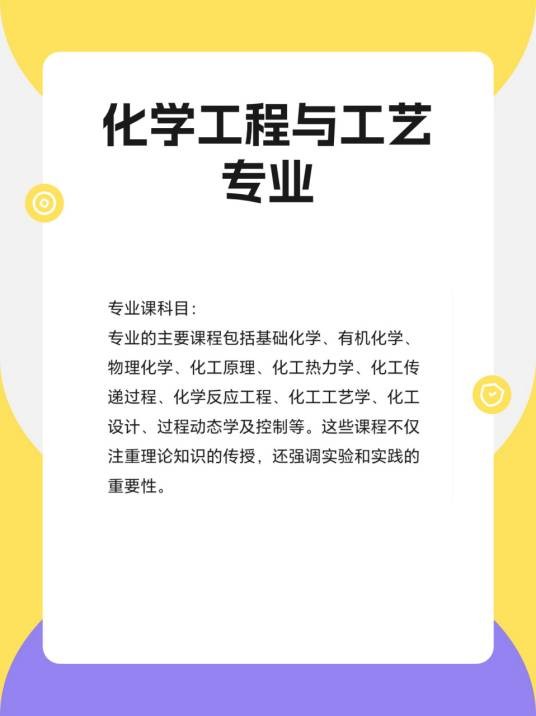 化学工程与技术专业