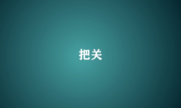 把关