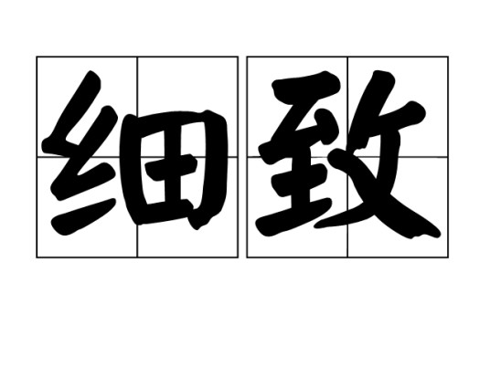 细致