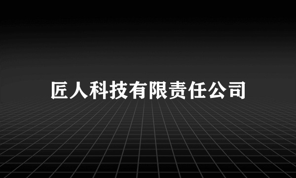 匠人科技有限责任公司