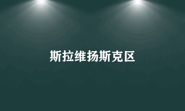 斯拉维扬斯克区