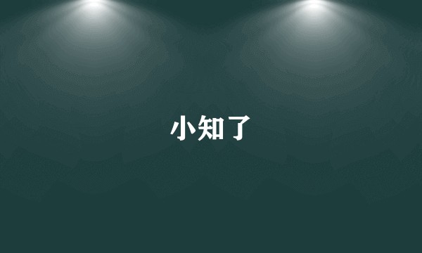 小知了