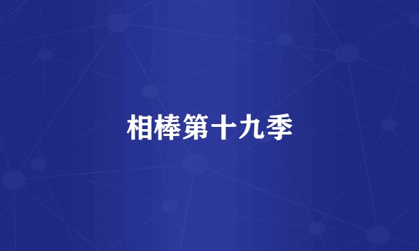 相棒第十九季
