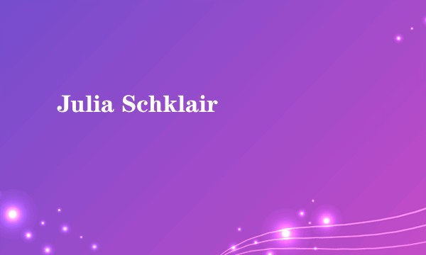 Julia Schklair