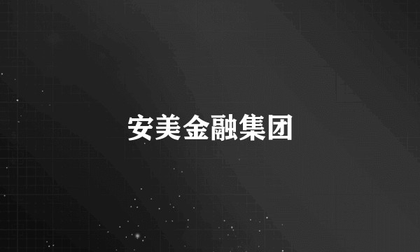 安美金融集团