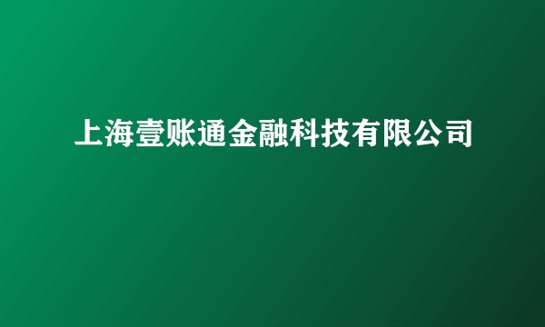 上海壹账通金融科技有限公司