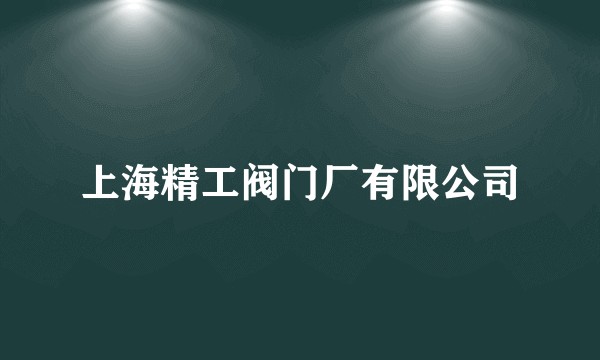 上海精工阀门厂有限公司
