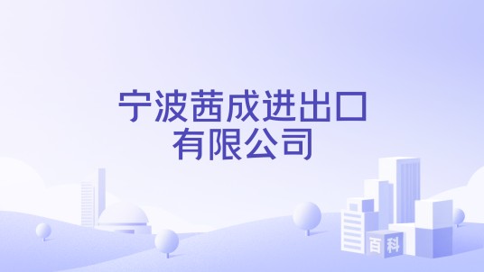 宁波茜成进出口有限公司