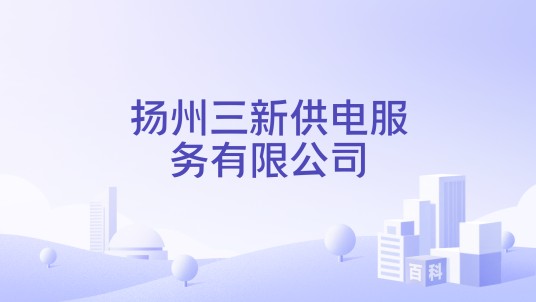 扬州三新供电服务有限公司