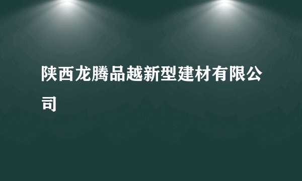 陕西龙腾品越新型建材有限公司