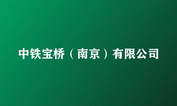 中铁宝桥（南京）有限公司