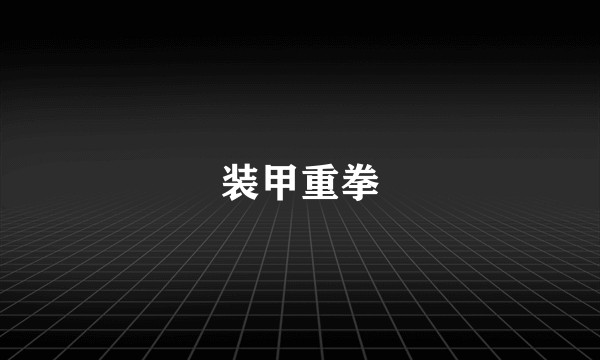 装甲重拳