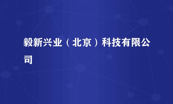 毅新兴业（北京）科技有限公司