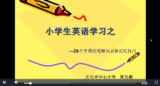 26个字母的笔顺与占格记忆技巧