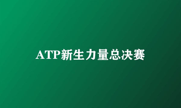 ATP新生力量总决赛
