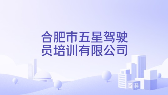 合肥市五星驾驶员培训有限公司