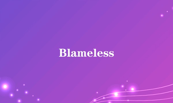 Blameless