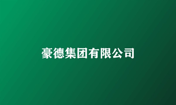 豪德集团有限公司