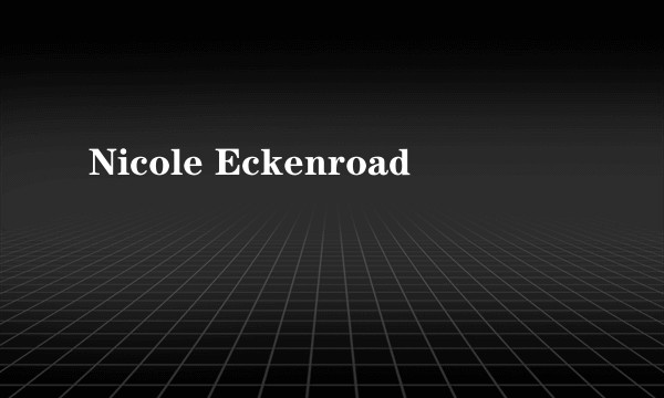 Nicole Eckenroad