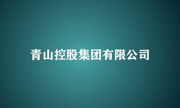 青山控股集团有限公司