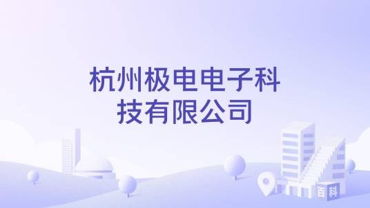 杭州极电电子科技有限公司