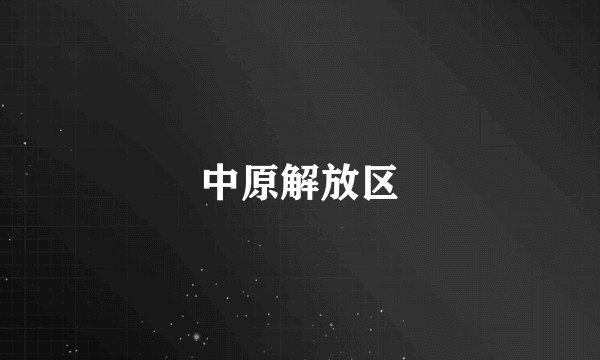 中原解放区