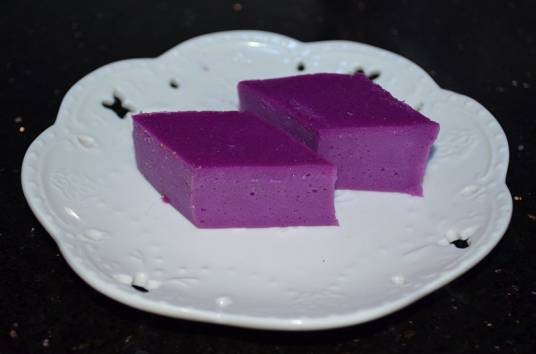紫薯牛奶糕