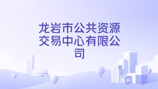 龙岩市公共资源交易中心有限公司