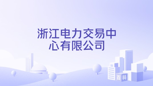 浙江电力交易中心有限公司